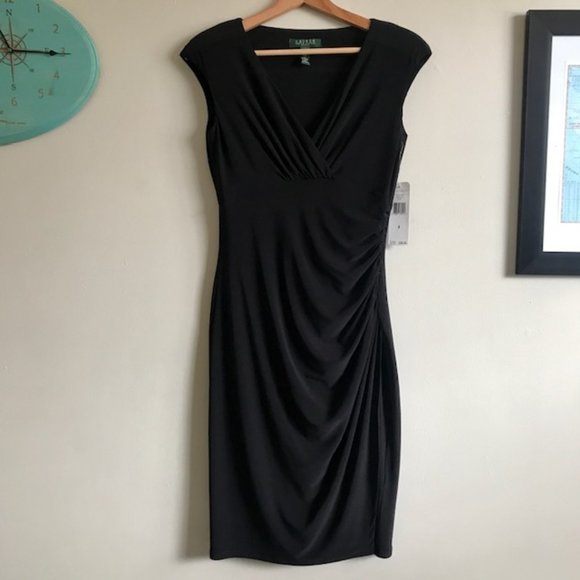 Lauren Ralph Lauren Dresses & Skirts - Ralph Lauren Black Short Sleeve Jersey Dress